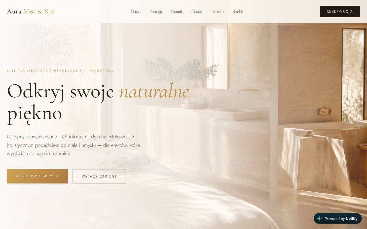 Podgląd strony Aura Spa & Relax